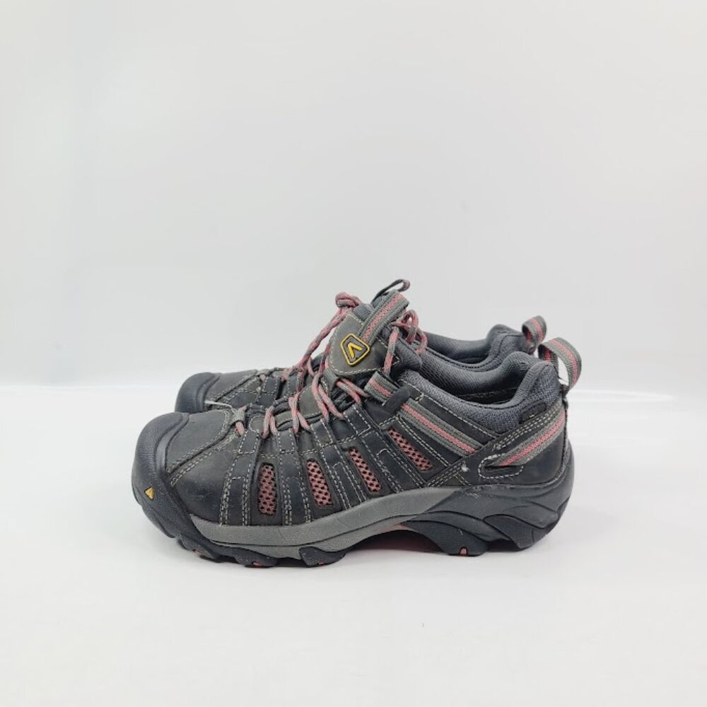 Keen Women's Black Pink Flint Low Steel Toe Athletic Work Shoe Size‎ 8M - Picture 2 of 7